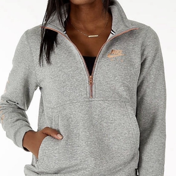 Nike Sweaters - Nike grey quarter zip sweatshirt.